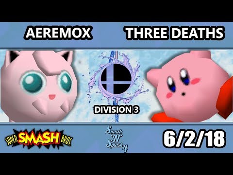 SnS 4 - Aeremox (Jigglypuff) Vs. Three Deaths (Kirby) SSB64 Division 3 - Smash 64