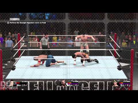WWE 2K15 Showcase: Hustle, Loyalty, Disrespect pt7 - Del Rio/Punk/Cena Triple Threat HIAC!