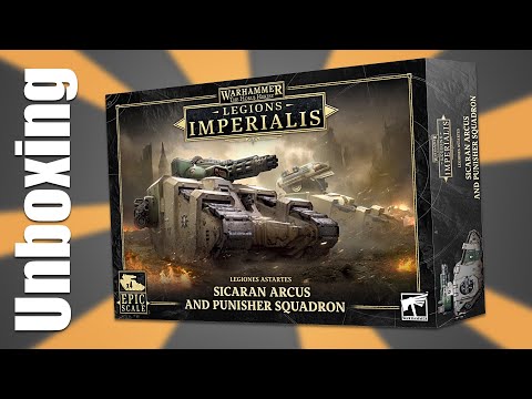Unboxing Legiones Astartes Sicaran Arcus Punisher Squadron