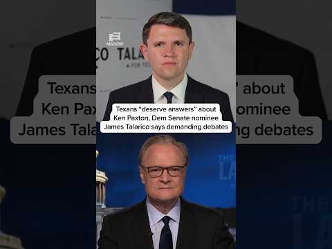 Texans 'deserve answers' about Ken Paxton, Dem Senate nominee James Talarico says demanding debates