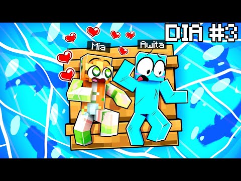 ATRAPADO en el Mar con Mi NOVIA en Minecraft!