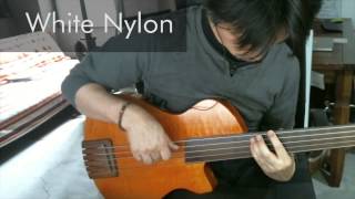 Labella Black nylon VS White nylon strings (fretless bass)