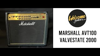 Video thumbnail for Marshall AVT100 Valvestate 2000 by WelcomeGuitars