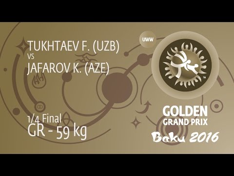 1/4 GR - 59 kg: F. TUKHTAEV (UZB) df. K. JAFAROV (AZE), 6-3