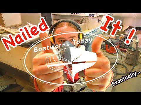 Laying New Fiberglass On The Transom Of A Boston Whaler 25