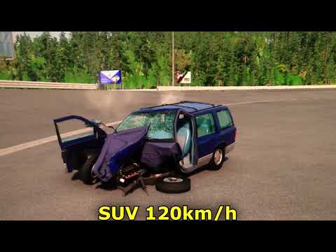 Crash test Comparing Different Cars and Speeds