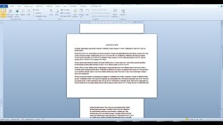 Change the page orientation and size of a single paqe in a Word document [Word 2010, 2016]