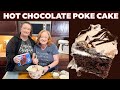 HOLIDAY HOT CHOCOLATE POKE CAKE Made Easy With Box Cake Mix