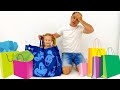 Nastya and dad are choosing new outfits Nastya and dad are choosing new outfits