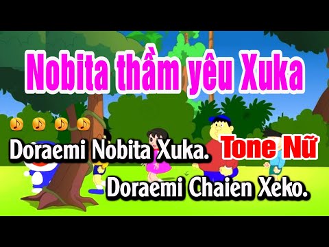Nobita Thầm Yêu Xuka Karaoke_Tone Nữ Remix (Nhạc Chế) Dễ Ca || Karaoke Huỳnh Như