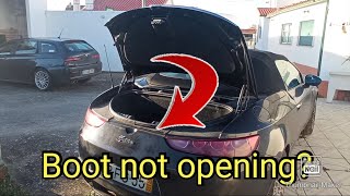 Diagnosis and Solution trunk does not open, taillights or wiper do not work. All models.
