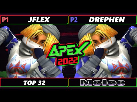 Apex 2022 - Jflex (Sheik) Vs. Drephen (Sheik) SSBM Melee Tournament