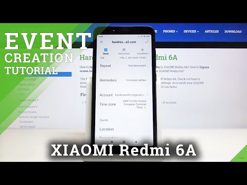 How to Add Event to Calendar in XIAOMI REDMI 6A – Personalize Event