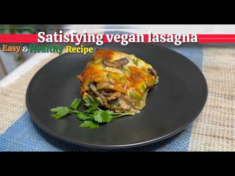 Easy Vegan Lasagna, Healthy & Delicious PlantBased Recipe, Gluten-Free, Dairy-Free, Mrs vegan