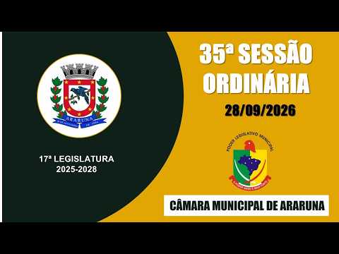 35ª Sessão Ordinária - 2ª Sessão Legislativa - 17ª Legislatura 28/09/2026