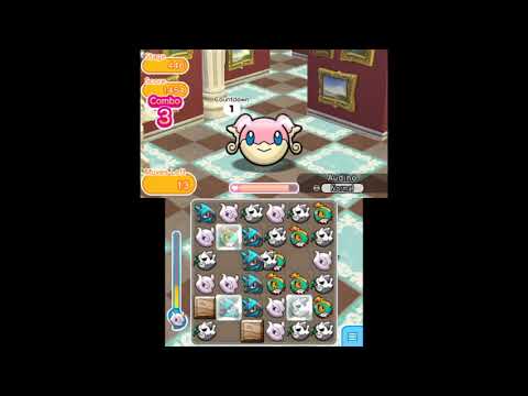 Pokemon Shuffle 3DS - Stage 446 Audino Itemless farming attempt