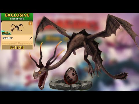 Krustler Max Level 134 Titan Mode - New Exclusive Prickboggie - Dragons:Rise of Berk