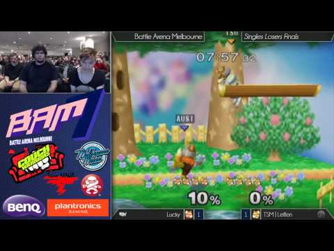 Bam7 Melee Singles Losers Finals - TSM | Leffen vs Lucky