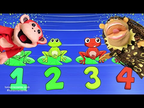 Aprende los numeros del 1 al 5 con El Mono Sílabo y Las Ranitas.