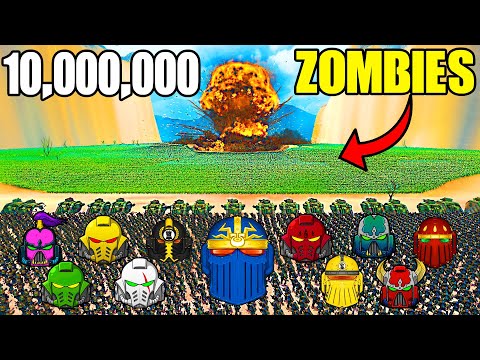 Can All SPACE MARINES Hold DEATH TUNNEL vs 10,000,000 ZOMBIE ARMY Invasion?! UEBS 2: Warhammer 40k