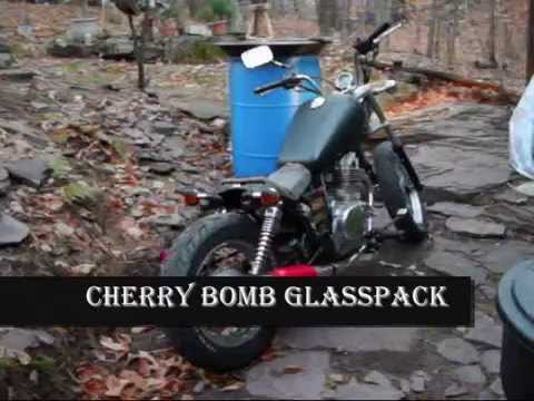 01 SUZUKI GZ250 3 different exhausts