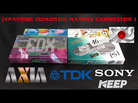 Axia / Keep / Sony / TDK - Japanese Domestic Market Cassettes - Vol 1