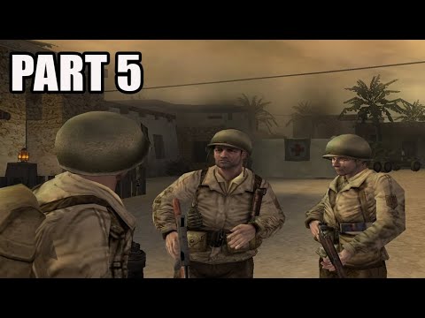 Call of Duty 2 Big Red One Walkthrough PART 5  |  COUNTERATTACK Campaign