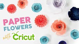 3 WAYS LIVE: CRICUT PAPER FLOWERS