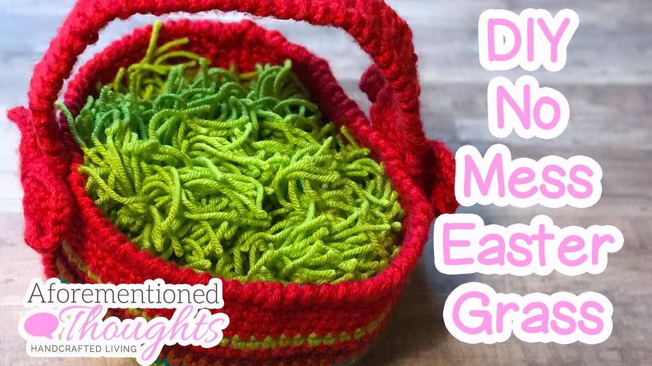 DIY No Mess Easter Grass - Reusable and Toddler Friendly