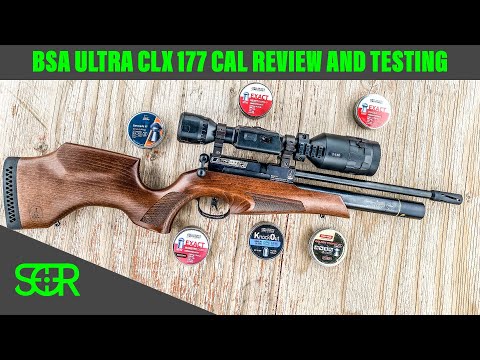 BSA ULTRA CLX 177 CAL REVIEW #TESTING at 25 & 50 YARDS Sweet airgun from across the pond
