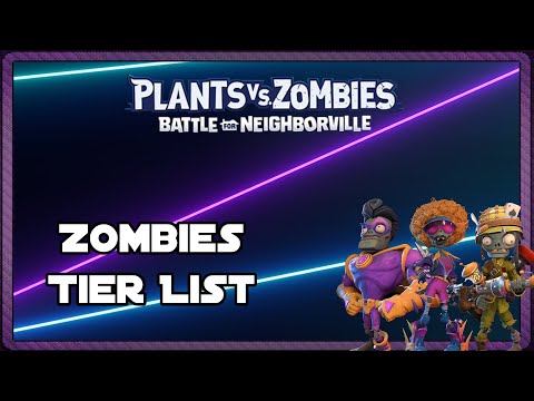 Zombies Tier List | Plants vs Zombies Battle for Neighborville