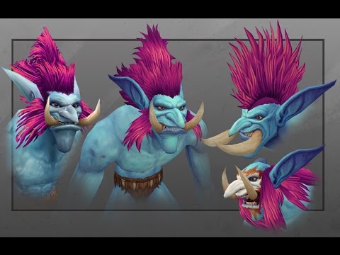 [WOW] Warlords of Draenor - Troll Male Character New Model