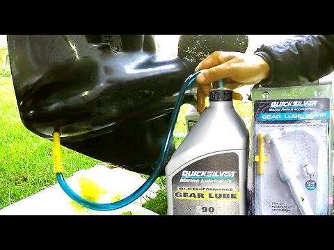 Changing Mercruiser Alpha One, Bravo lower Unit. How To Change Gear Oil.