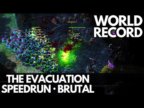 StarCraft 2 WoL - Mission 4 (The Evacuation) - Speedrun (Brutal)