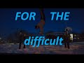 For the difficult: Train outside to get stronger