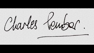 How to remove background from a handwritten signature