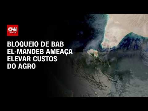 Bloqueio de Bab el-Mandeb ameaça elevar custos do agronegócio brasileiro | CNN AGRO NEWS