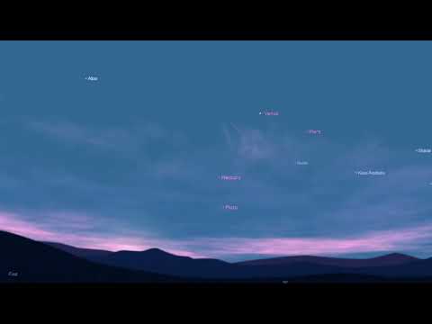 Crescent Venus, 6 am Crescent Moon, 6 pm Stars & Planets, 04.02.2022