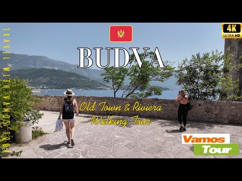 Budva Montenegro 🇲🇪 Old Town & Riviera 4K Walking Tour.