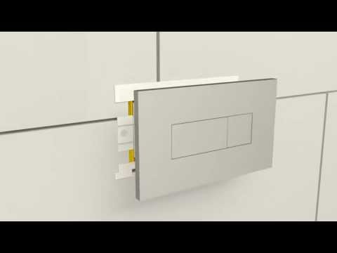 Fitting of Mechanical Push Button for Concealed Cistern