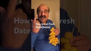 How to eat fresh Dates from Date Trees/These are called Dokas in Pakistan