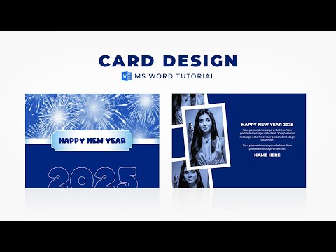 How to Make Birthday Card in MS Office Word Invitation Card Design in MS Word MS Word Tutorial