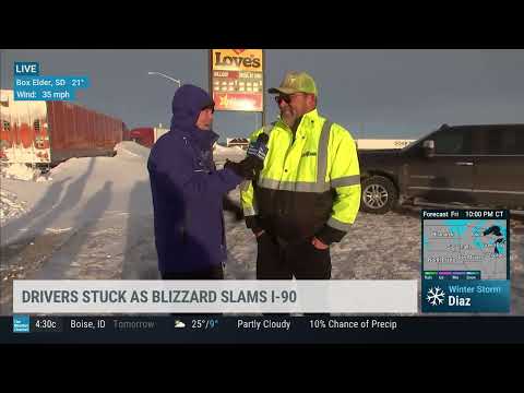 Mike Seidel TWC Truckers Stuck For 5 Days I-90/Box Elder, SD 12-16-2022