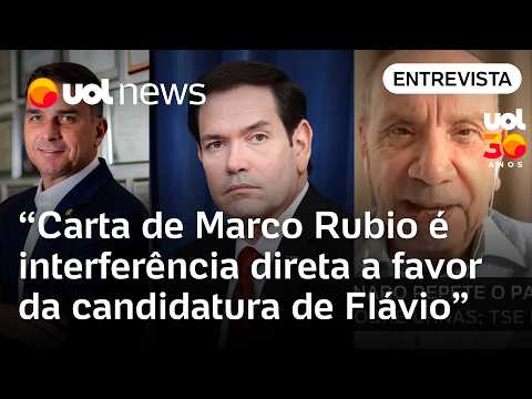 Marco Rubio interfere de forma direta a favor da candidatura de Flávio Bolsonaro, diz ex-ministro