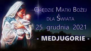 MEDJUGORIE - Orędzie Matki Bożej z 25 grudnia 2021 - PRZESŁANIE KRÓLOWEJ POKOJU