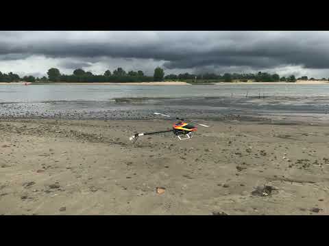 Mikado Logo 600 6s, two flights along river "De Waal"