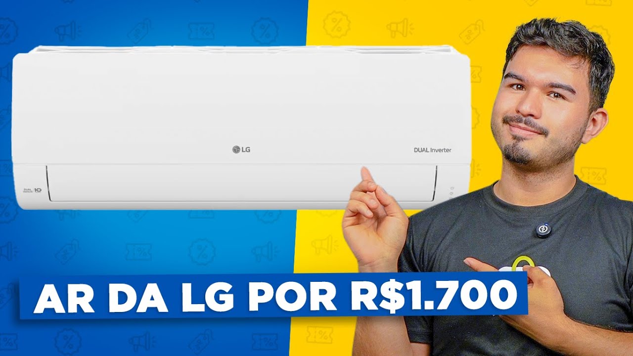 Miniatura da avaliação em vídeo de Condensadora Split LG Dual Inverter Voice 12000 BTUs Frio