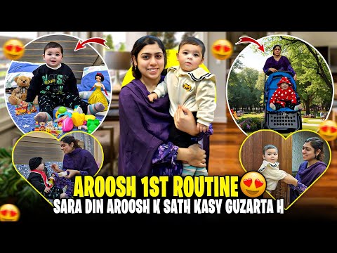 Aroosh 1st Routine | Aroosh Ki 8 Months Diet Kia He | Sara Din Kinza Ka Aroosh K Sath Kesa Guzrta He