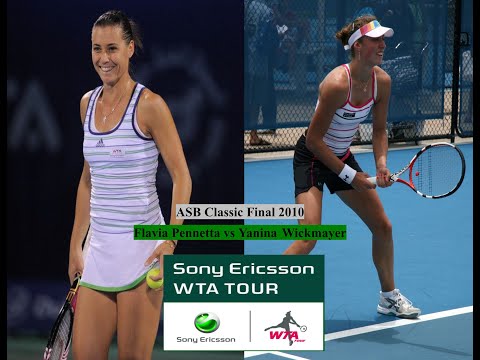 2010 Auckland Final - Flavia Pennetta vs Yanina Wickmayer Highlights