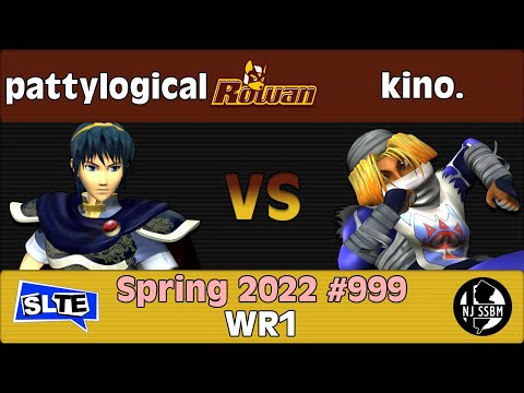 Rowan Spring 2022 #999: pattylogical (Marth) Vs. kino. (Sheik) - WR1